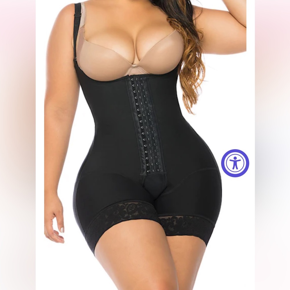 Faja gama alta full back size small used once once color cocoa